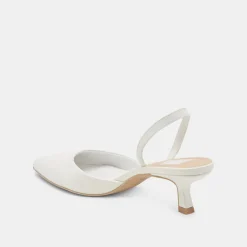 CORSA HEELS TRUE WHITE LEATHER^Dolce Vita Clearance