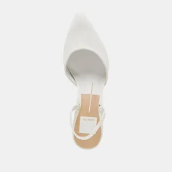 CORSA HEELS TRUE WHITE LEATHER^Dolce Vita Clearance