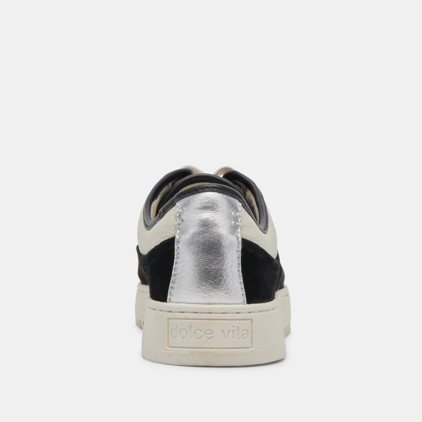 CYRIL SNEAKERS BLACK WHITE LEATHER^Dolce Vita Online
