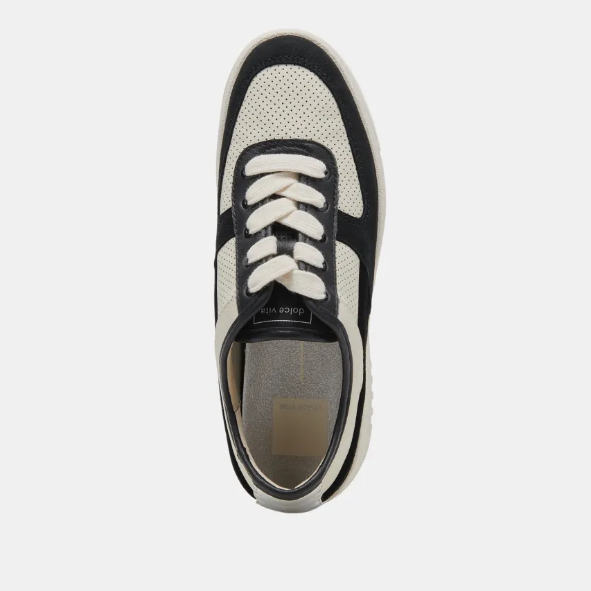 CYRIL SNEAKERS BLACK WHITE LEATHER^Dolce Vita Online