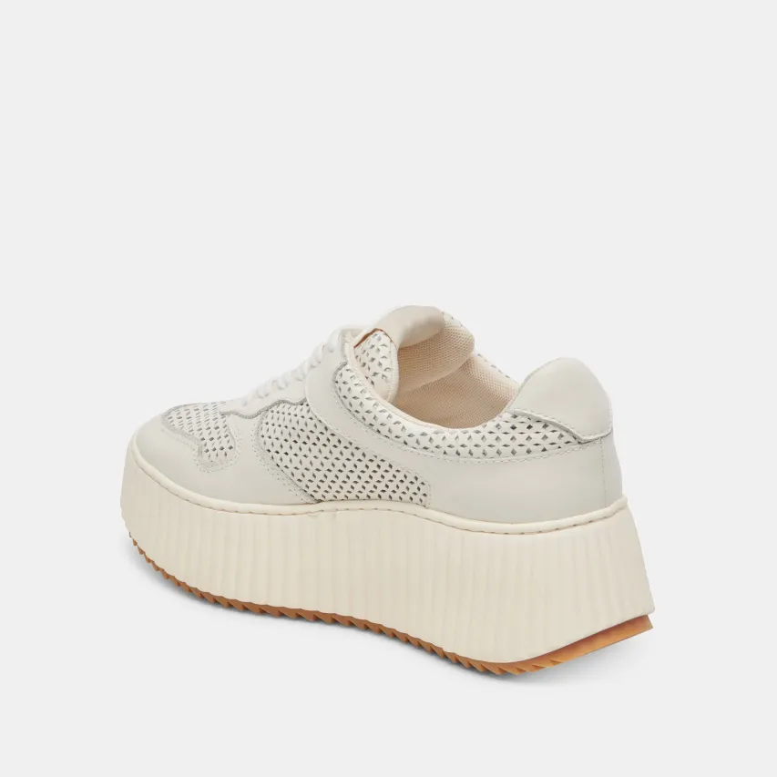 DAISHA SNEAKERS WHITE PERFORATED LEATHER^Dolce Vita Discount
