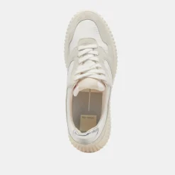 DAISHA SNEAKERS WHITE SILVER NYLON^Dolce Vita New
