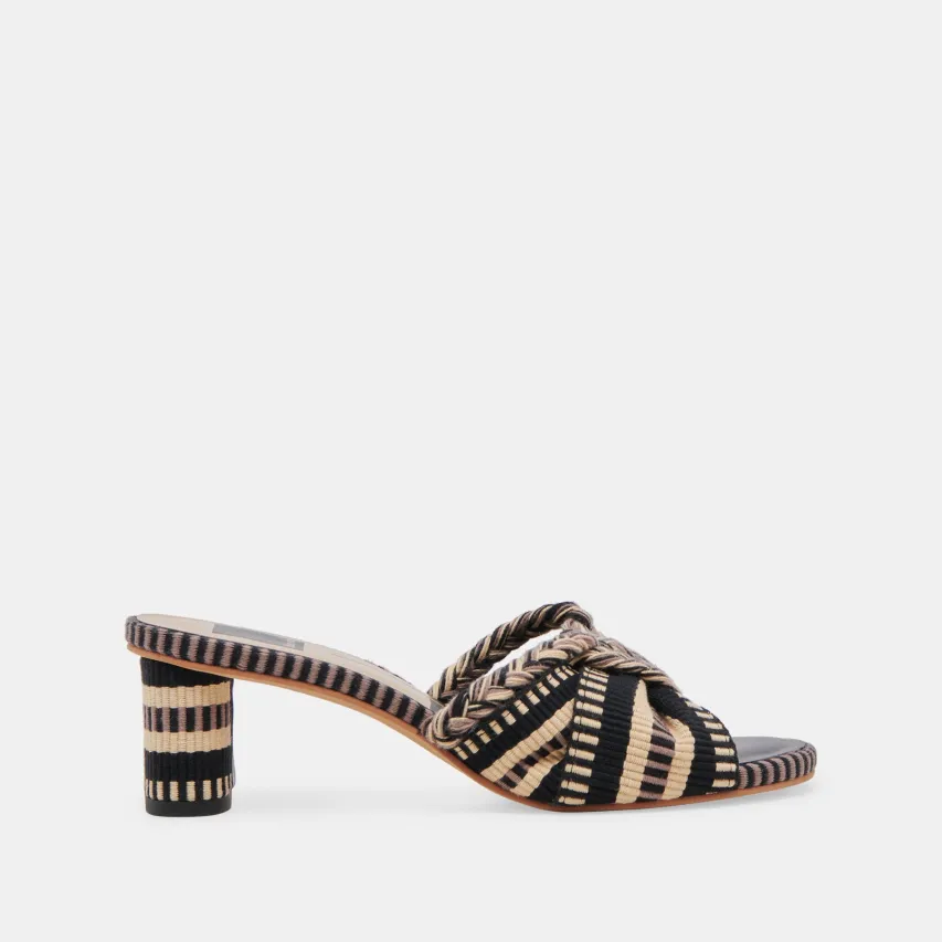 DALLIE HEELS BLACK MULTI WOVEN^Dolce Vita Hot