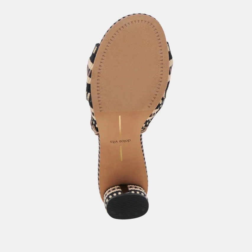DALLIE HEELS BLACK MULTI WOVEN^Dolce Vita Hot