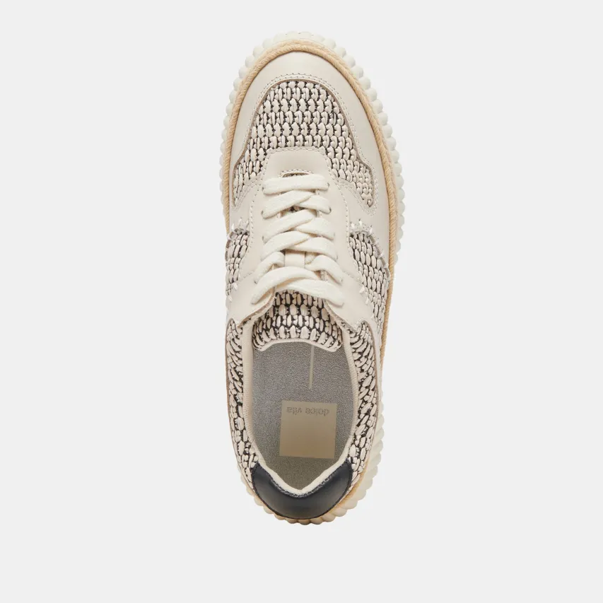 DANDI SNEAKERS BLACK NATURAL RAFFIA^Dolce Vita Online