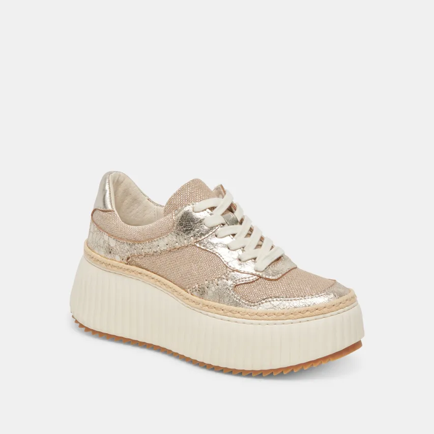 DANDI SNEAKERS LIGHT GOLD WOVEN^Dolce Vita Best