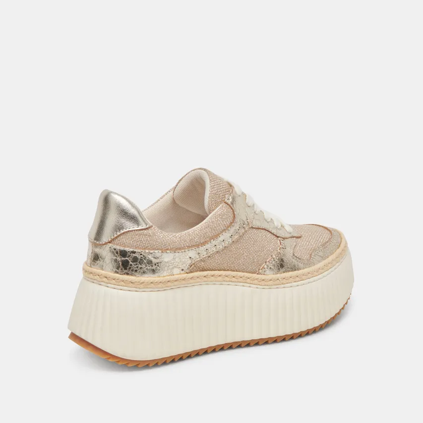 DANDI SNEAKERS LIGHT GOLD WOVEN^Dolce Vita Best