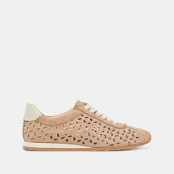 DANIE EYELET PERF SNEAKERS CAMEL SUEDE^Dolce Vita Best