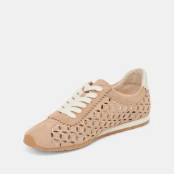 DANIE EYELET PERF SNEAKERS CAMEL SUEDE^Dolce Vita Best