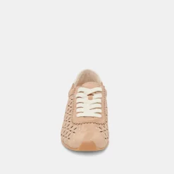 DANIE EYELET PERF SNEAKERS CAMEL SUEDE^Dolce Vita Best