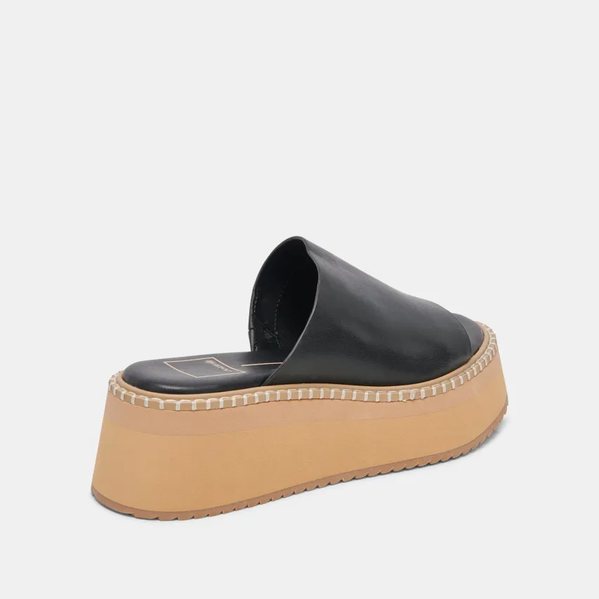DARCEL SANDALS BLACK LEATHER^Dolce Vita Outlet