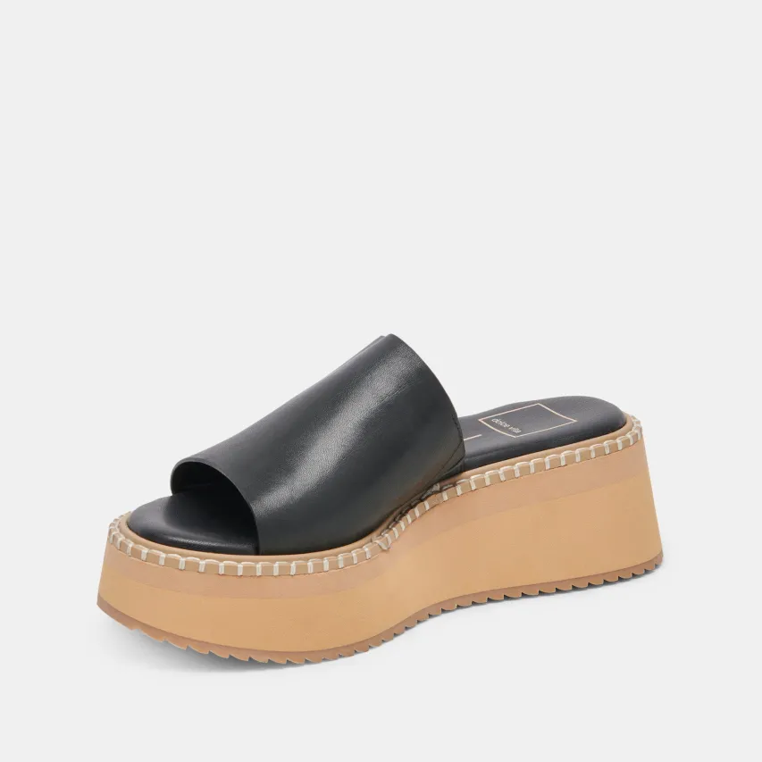 DARCEL SANDALS BLACK LEATHER^Dolce Vita Outlet