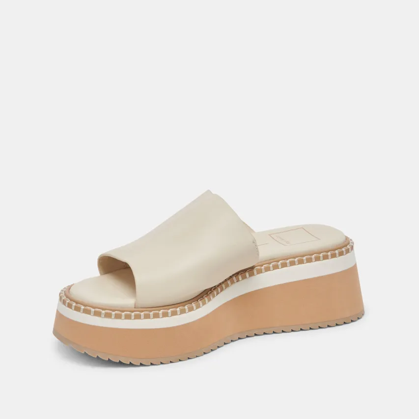 DARCEL SANDALS IVORY LEATHER^Dolce Vita New