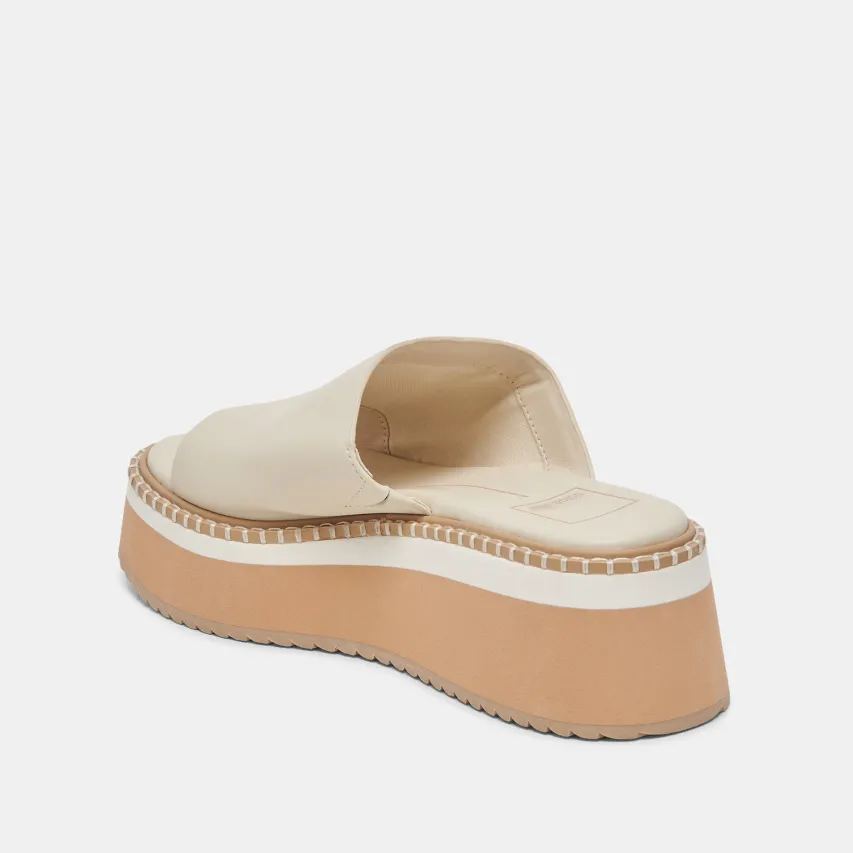 DARCEL SANDALS IVORY LEATHER^Dolce Vita New