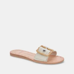DASA SANDALS EGGSHELL EMBOSSED LEATHER^Dolce Vita Outlet