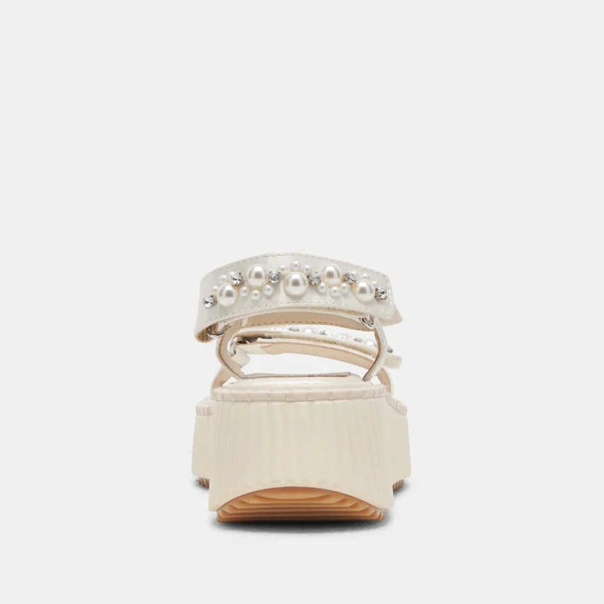 DEBRA PEARL SANDALS VANILLA PEARLS^Dolce Vita Best
