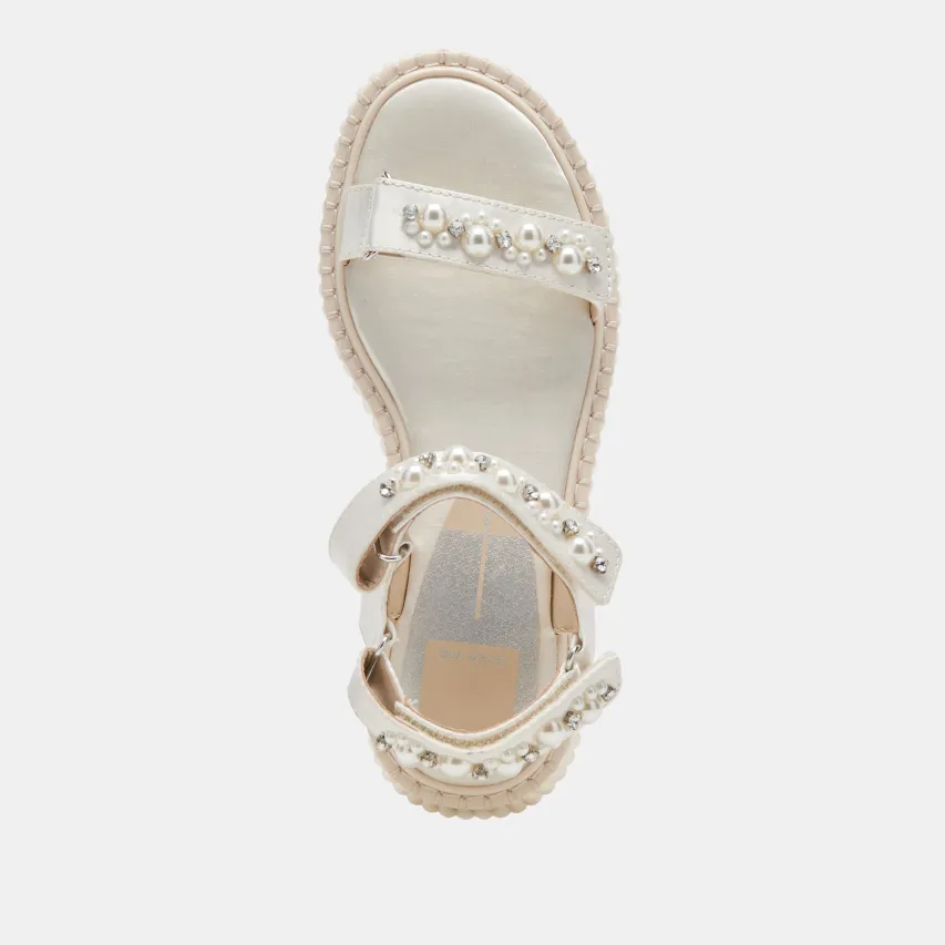 DEBRA PEARL SANDALS VANILLA PEARLS^Dolce Vita Best