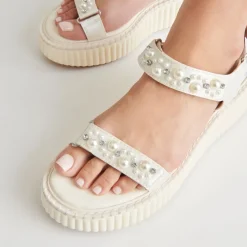 DEBRA PEARL SANDALS VANILLA PEARLS^Dolce Vita Best