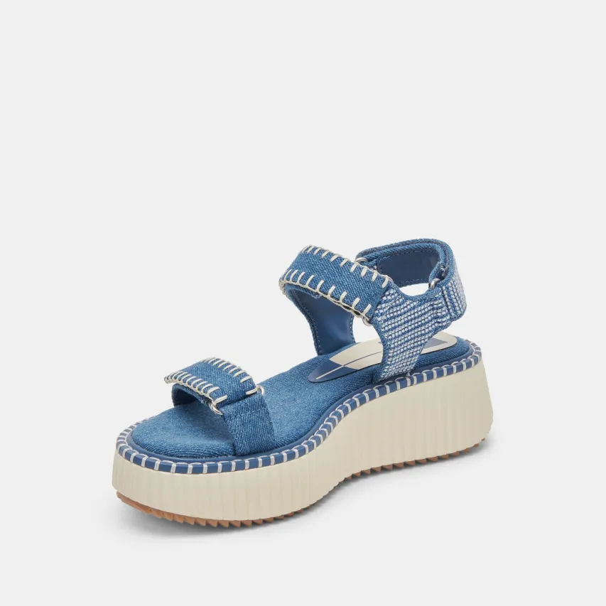 DEBRA SANDALS BLUE DENIM^Dolce Vita New