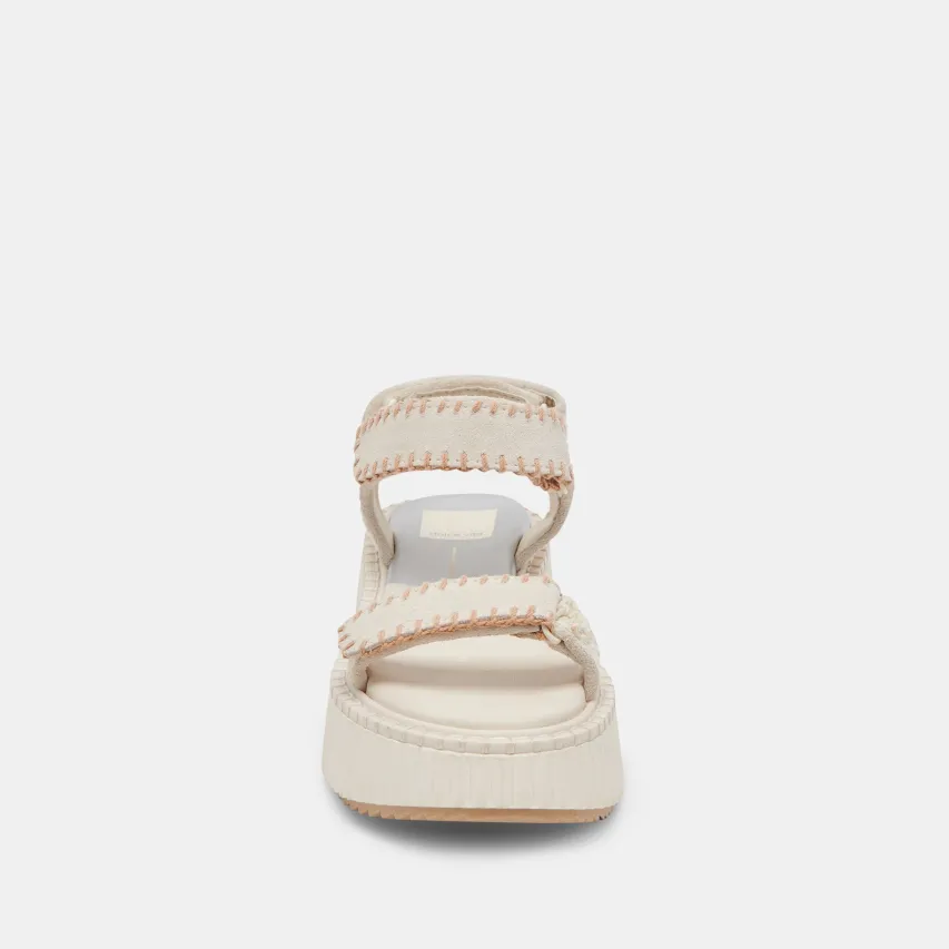 DEBRA SANDALS IVORY SUEDE^Dolce Vita Online