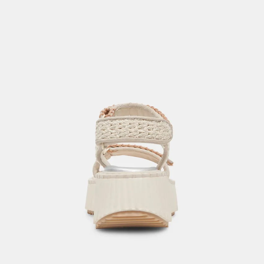 DEBRA SANDALS IVORY SUEDE^Dolce Vita Online