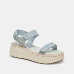 DEBRA SANDALS LIGHT BLUE KNIT^Dolce Vita Clearance
