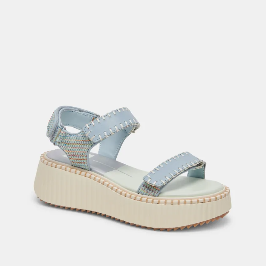 DEBRA SANDALS LIGHT BLUE KNIT^Dolce Vita Clearance