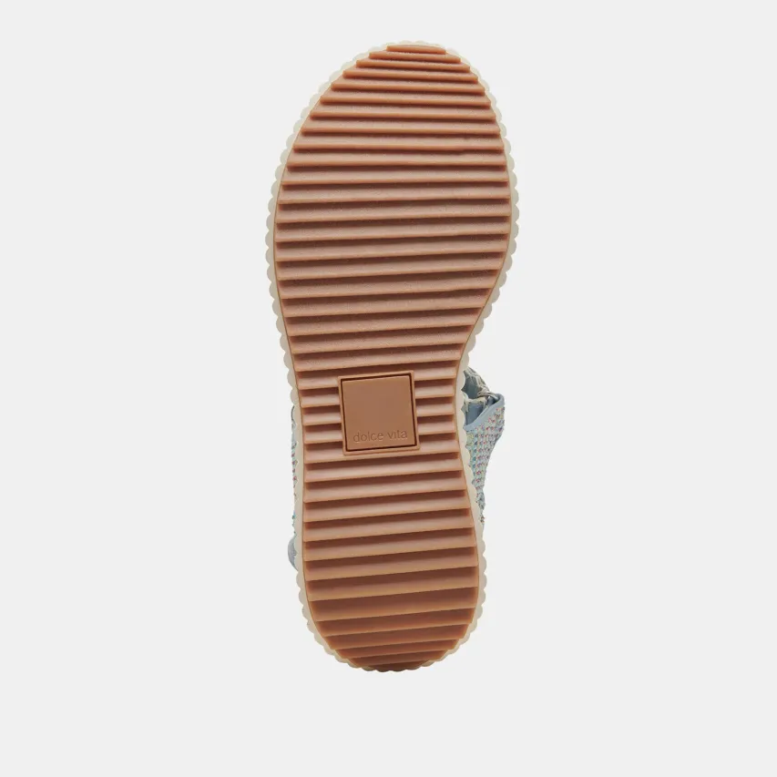 DEBRA SANDALS LIGHT BLUE KNIT^Dolce Vita Clearance