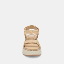 DEBRA SANDALS LT NATURAL RAFFIA^Dolce Vita Online