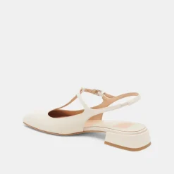 DEIDRA FLATS CREAM LEATHER^Dolce Vita Fashion