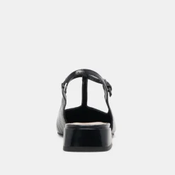DEIDRA FLATS MIDNIGHT CRINKLE PATENT LEATHER^Dolce Vita Outlet