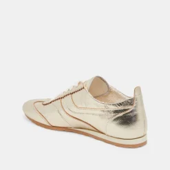 DELANY SNEAKERS LIGHT GOLD CRINKLE PATENT^Dolce Vita Best
