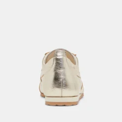 DELANY SNEAKERS LIGHT GOLD CRINKLE PATENT^Dolce Vita Best