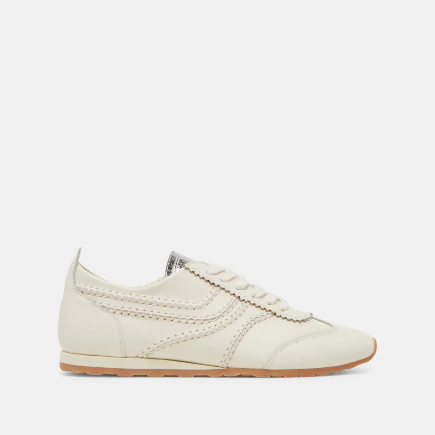 DELANY SNEAKERS OFF WHITE LEATHER^Dolce Vita Fashion