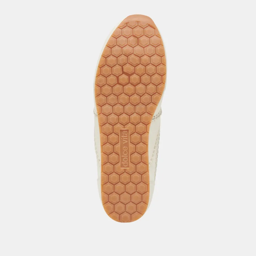 DELANY SNEAKERS OFF WHITE LEATHER^Dolce Vita Fashion