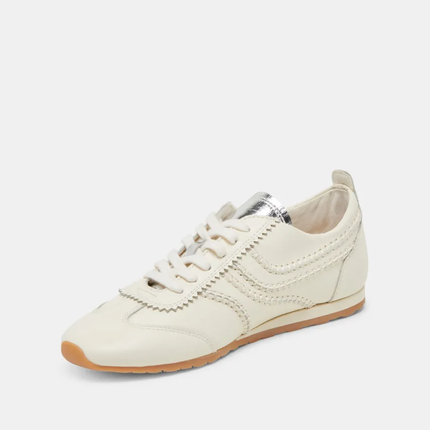 DELANY SNEAKERS OFF WHITE LEATHER^Dolce Vita Fashion