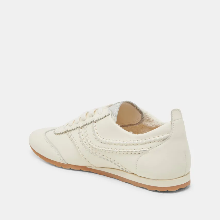DELANY SNEAKERS OFF WHITE LEATHER^Dolce Vita Fashion