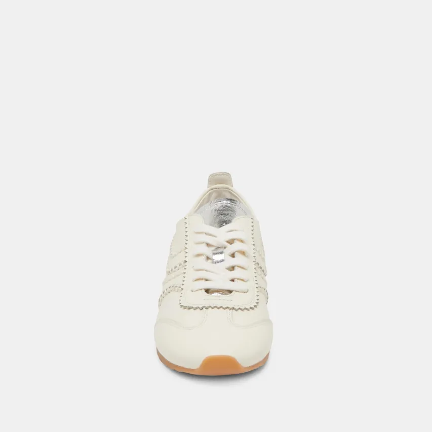 DELANY SNEAKERS OFF WHITE LEATHER^Dolce Vita Fashion
