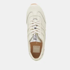 DELANY SNEAKERS OFF WHITE LEATHER^Dolce Vita Fashion