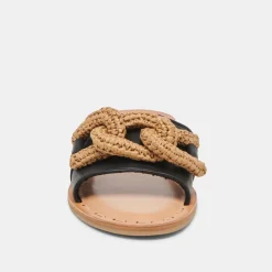 DESA SANDALS BLACK LEATHER^Dolce Vita Discount