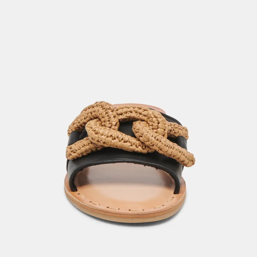 DESA SANDALS BLACK LEATHER^Dolce Vita Discount