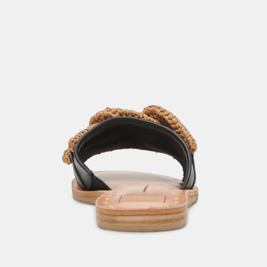DESA SANDALS BLACK LEATHER^Dolce Vita Discount