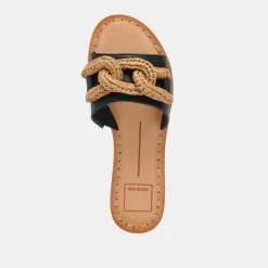 DESA SANDALS BLACK LEATHER^Dolce Vita Discount