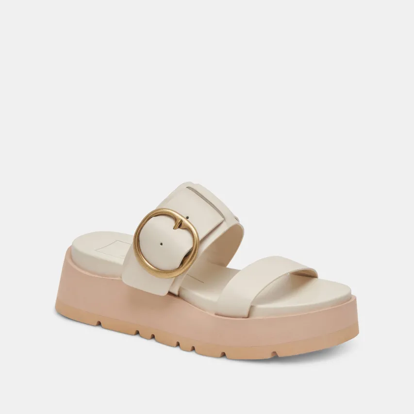 DEX SANDALS IVORY LEATHER^Dolce Vita Clearance
