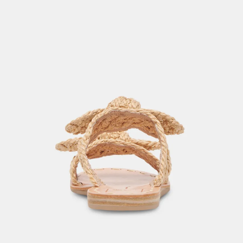 DINAH SANDALS LT NATURAL RAFFIA^Dolce Vita Online