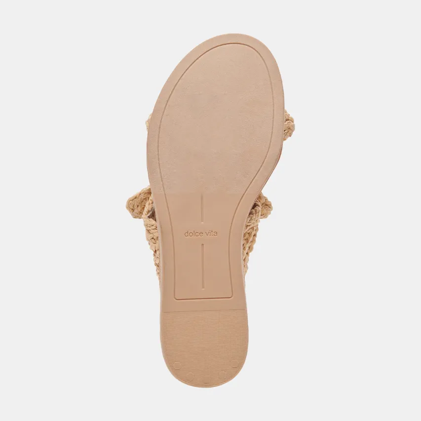 DINAH SANDALS LT NATURAL RAFFIA^Dolce Vita Online