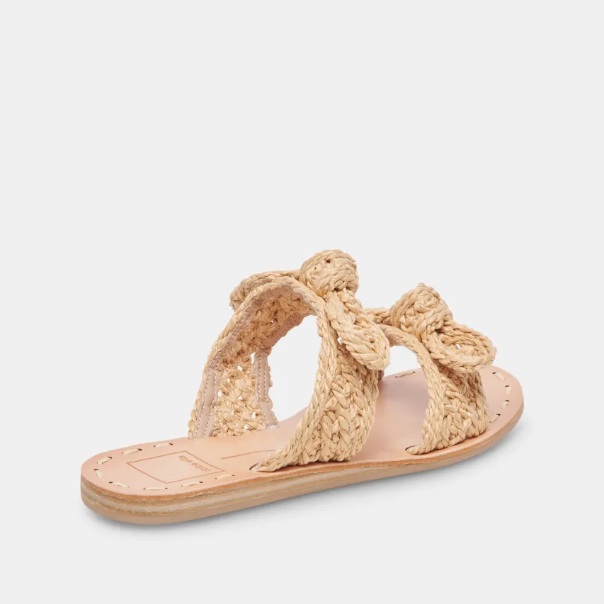DINAH WIDE SANDALS LT NATURAL RAFFIA^Dolce Vita Sale