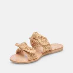DINAH WIDE SANDALS LT NATURAL RAFFIA^Dolce Vita Sale