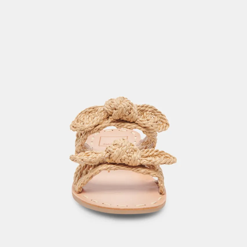 DINAH WIDE SANDALS LT NATURAL RAFFIA^Dolce Vita Sale