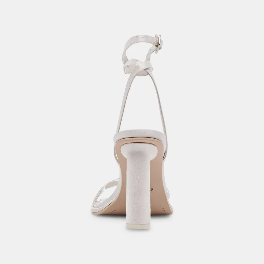 DISERE HEELS OFF WHITE SATIN^Dolce Vita Online